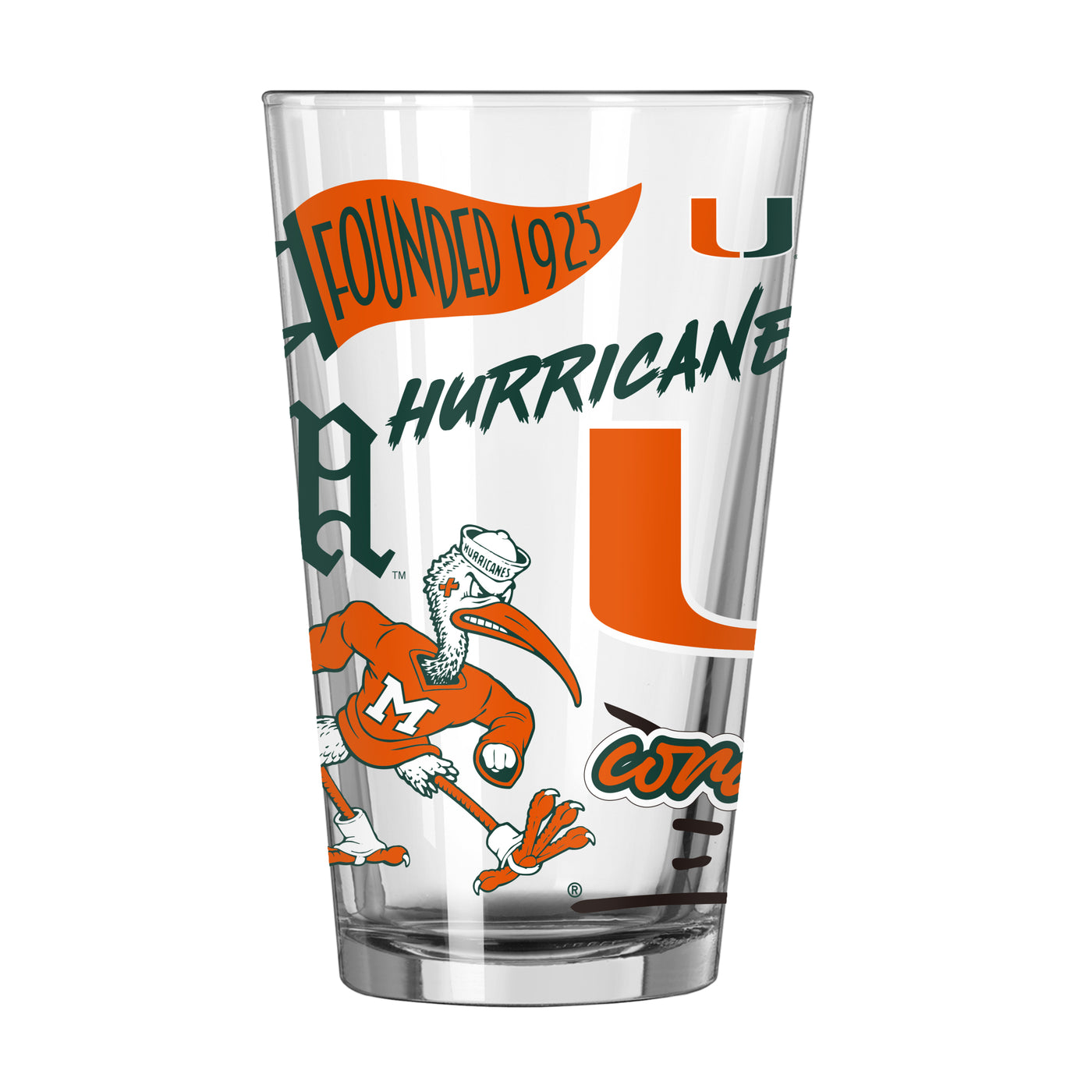 Miami 16oz Native Pint Glass