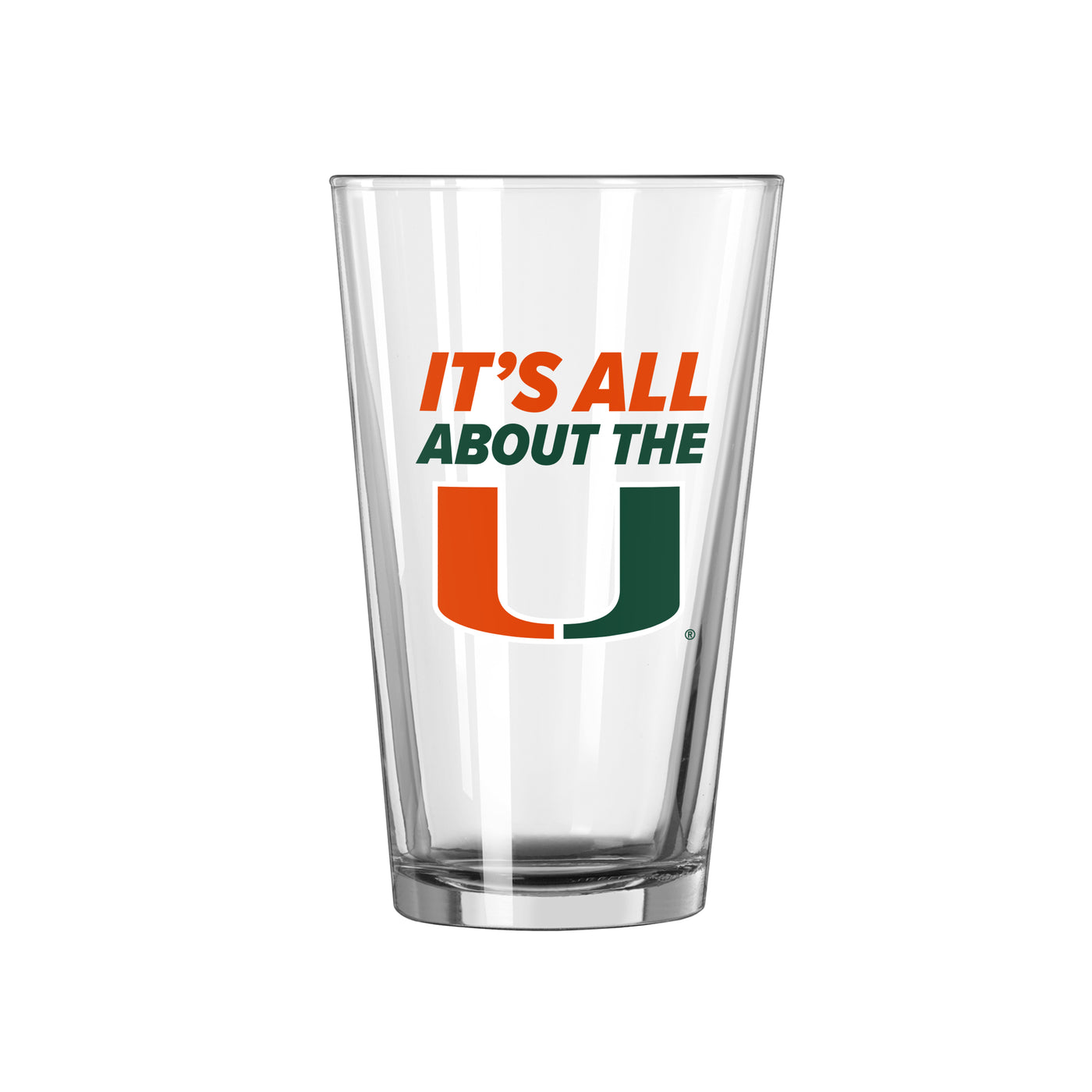 Miami 16oz Slogan Pint Glass
