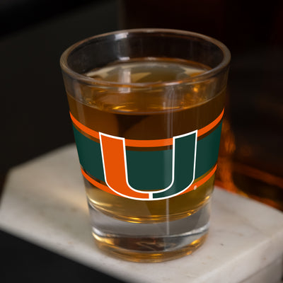 Miami 2oz Stripe Shot Glass