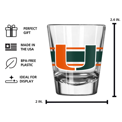 Miami 2oz Stripe Shot Glass