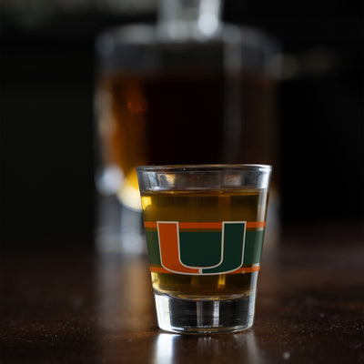 Miami 2oz Stripe Shot Glass