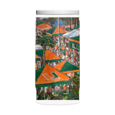 Miami Hurricanes 12oz Collector Powder Coat Slim Can Coolie