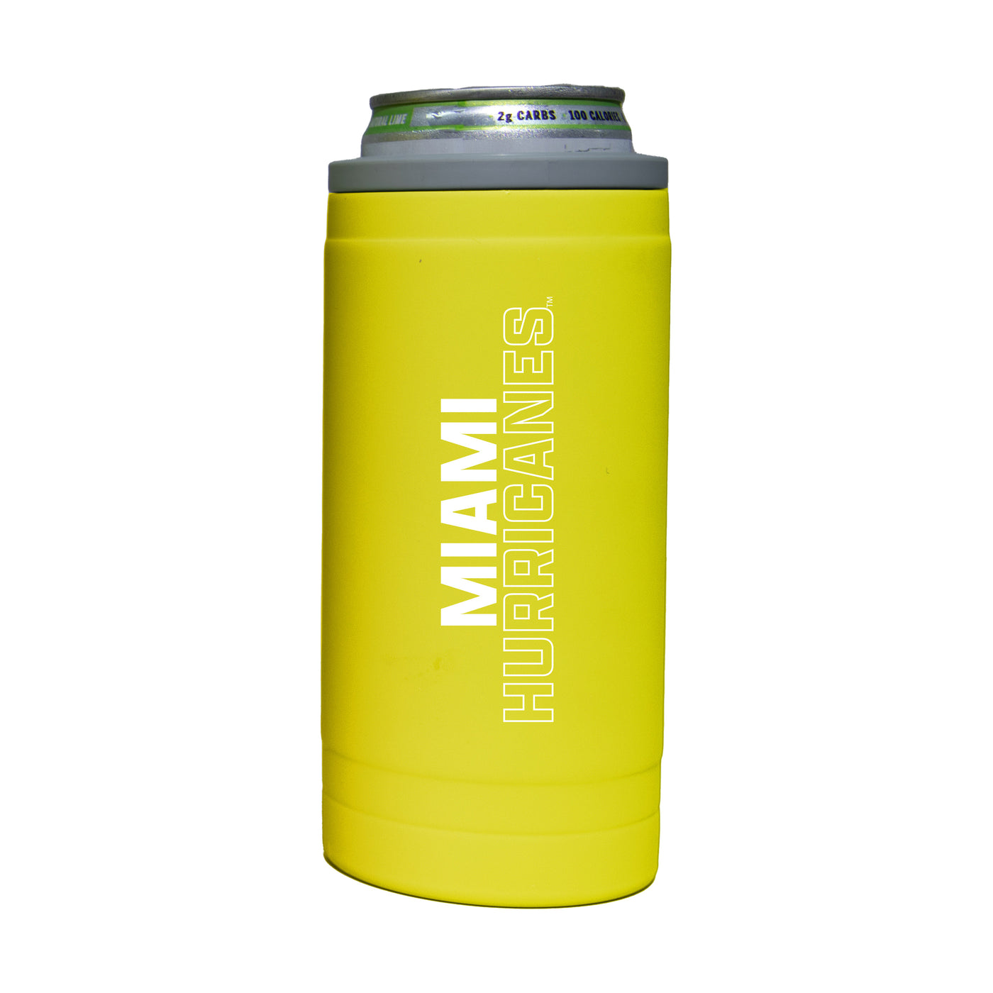 Miami 12oz Cru Stacked Soft Touch Slim Coolie