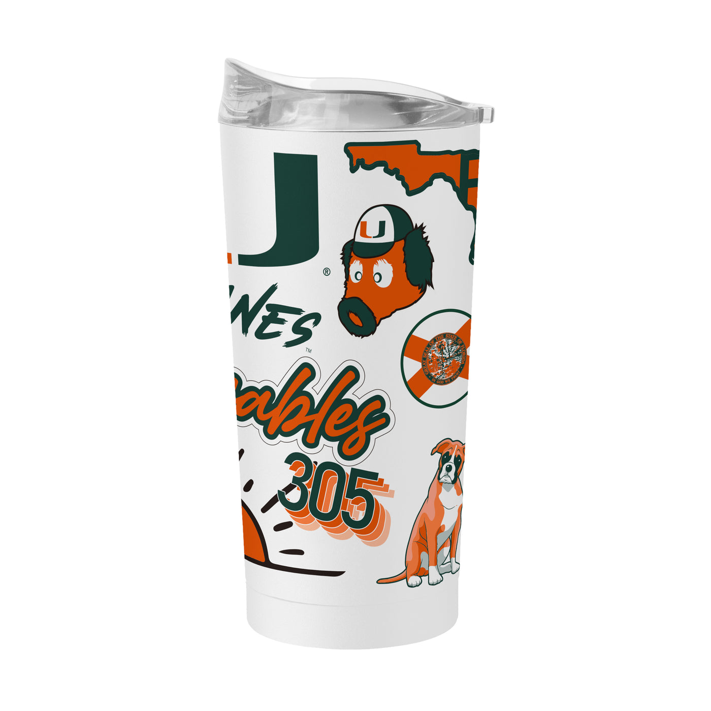 Miami 20oz Native Powder Coat Tumbler - Logo Brands