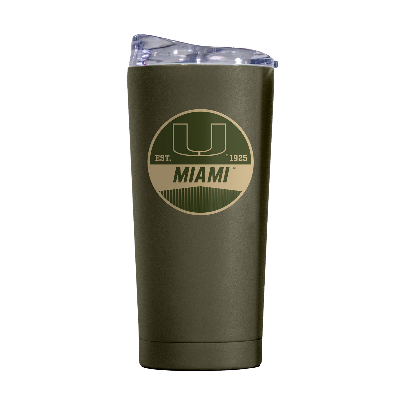 Miami 20oz Badge Powder Coat Tumbler
