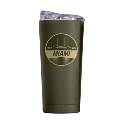Miami 20oz Badge Powder Coat Tumbler