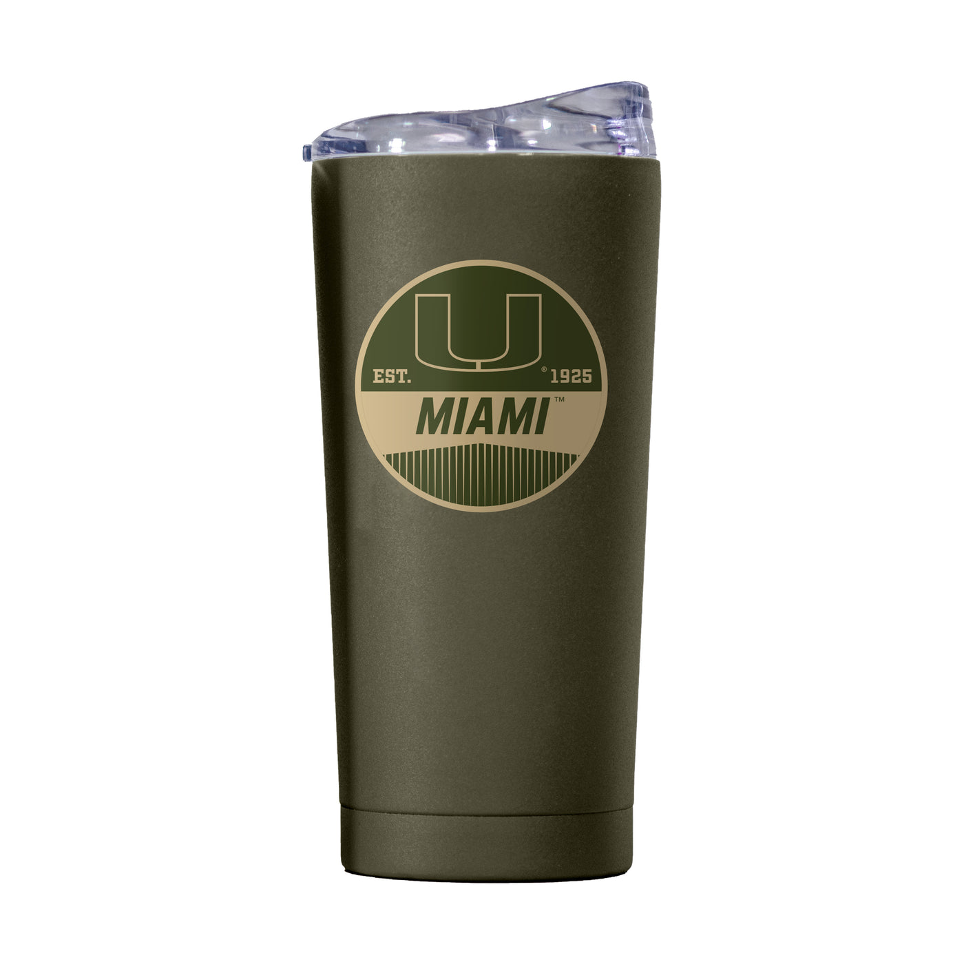 Miami 20oz Badge Powder Coat Tumbler
