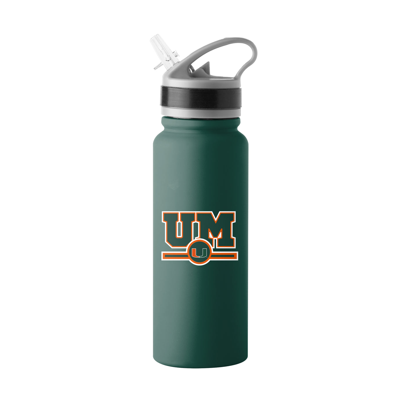 Miami 25oz Campus Color Letterman Stainless Single Wall Flip Top Bottle