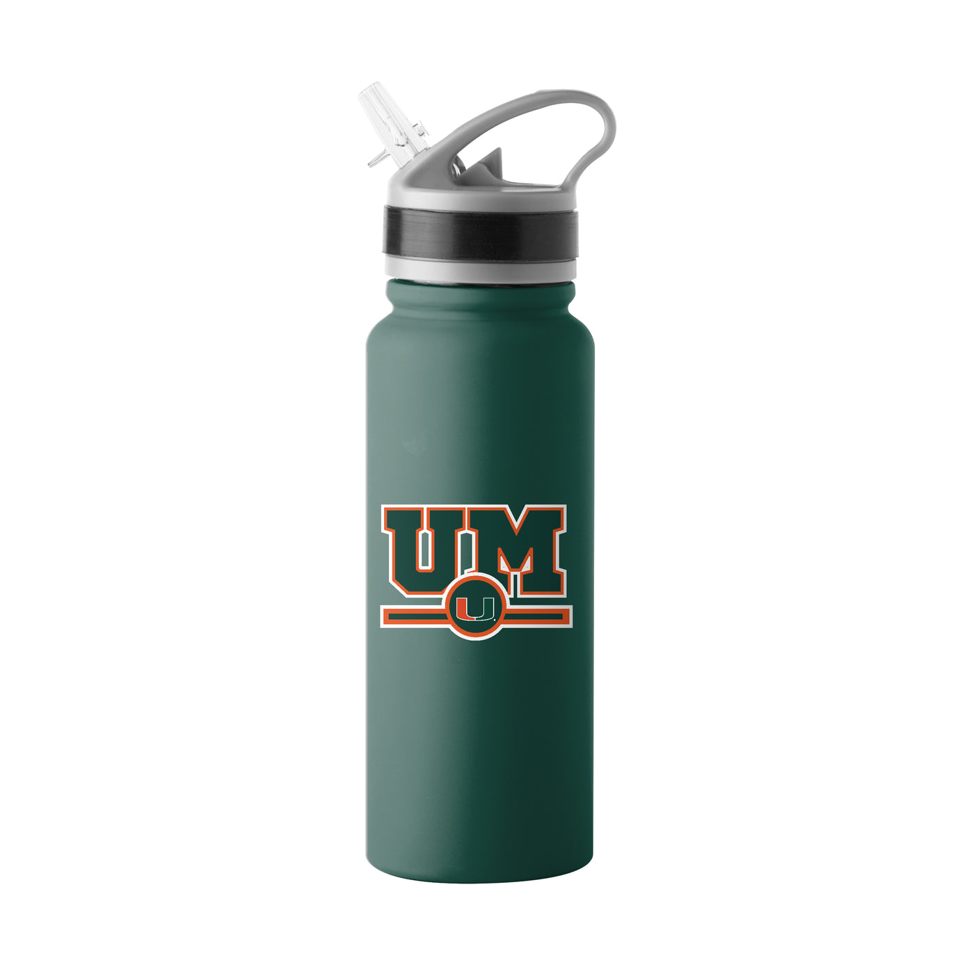 Miami 25oz Campus Color Letterman Stainless Single Wall Flip Top Bottle