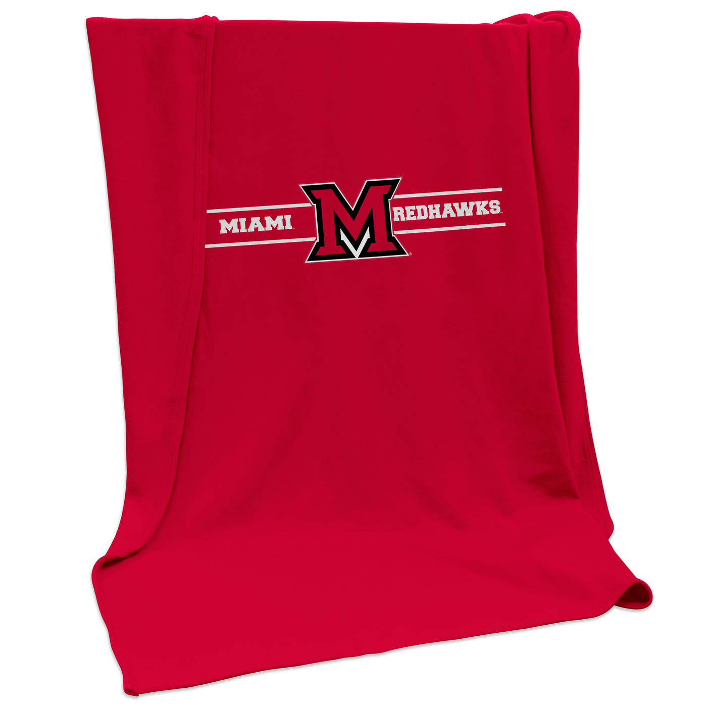 Miami Ohio Campus Colors Sweatshirt Blanket (Screened)