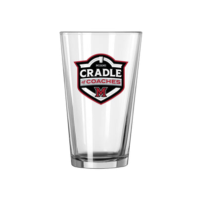 Miami Ohio Cradle of Coaches 16oz Pint Glass