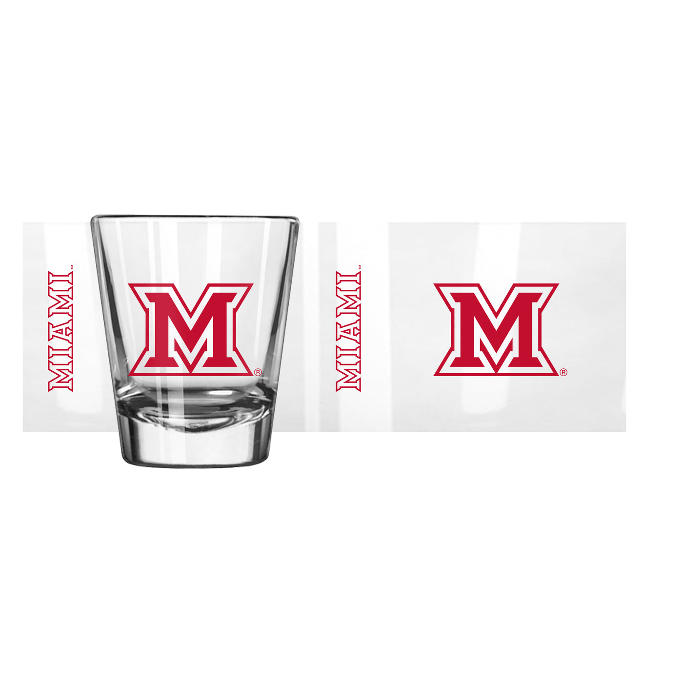 Miami Ohio 2oz Gameday Shot Glass