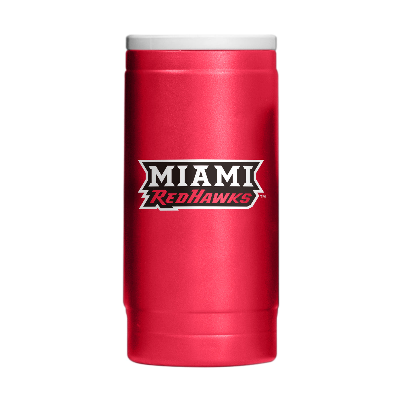 Miami Ohio 12oz Flipside Powder Coat Slim Can Coolie - Logo Brands