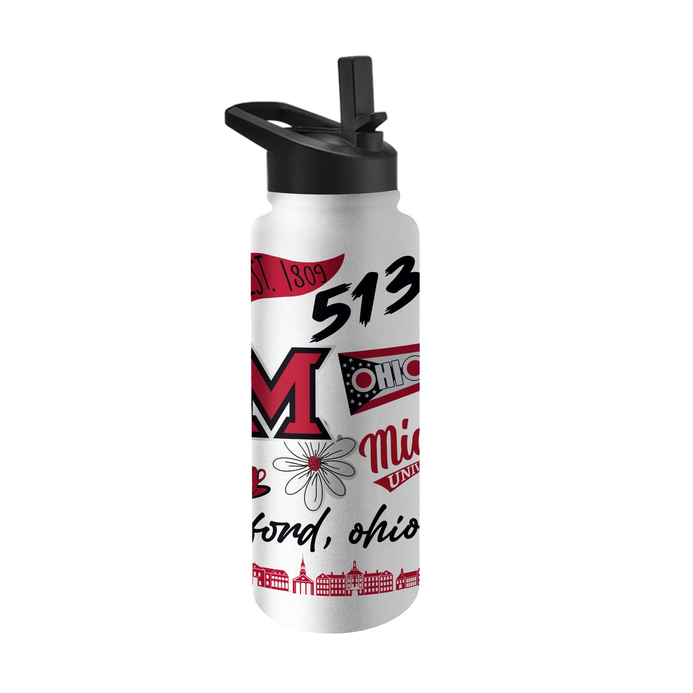 Miami Ohio 34oz Native Quencher Bottle