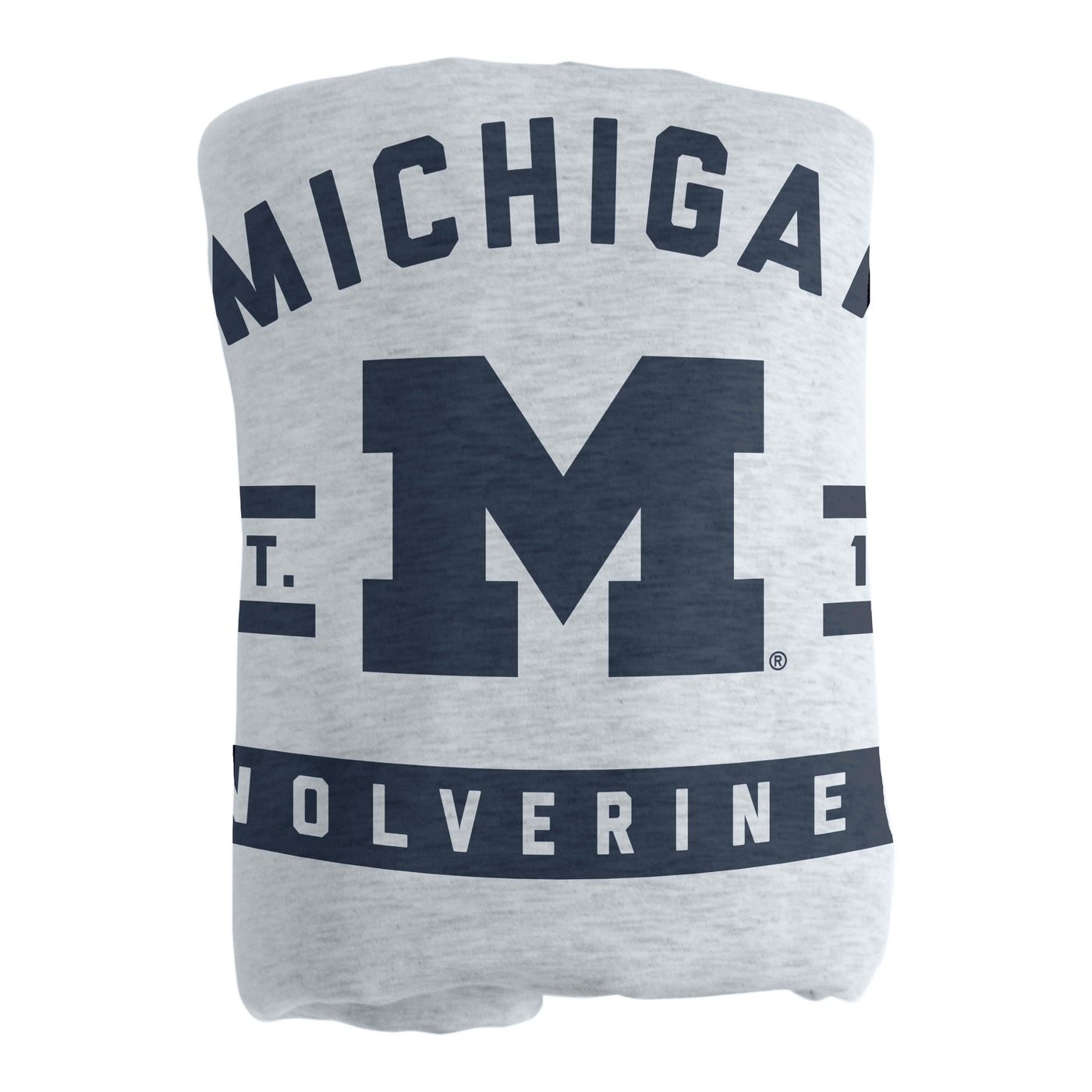 Michigan Athletic Gray Sublimated Sweatshirt Blanket