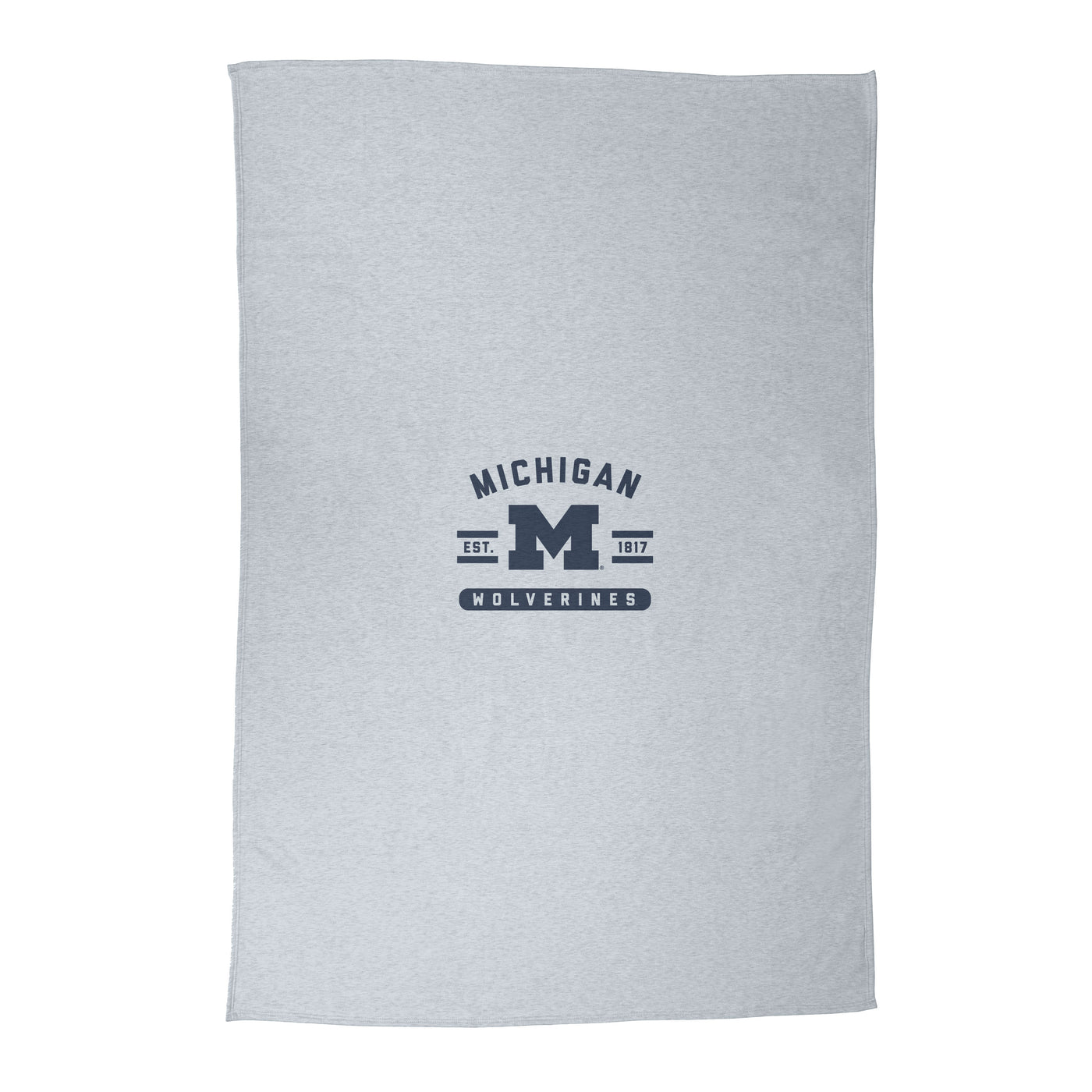 Michigan Athletic Gray Sublimated Sweatshirt Blanket