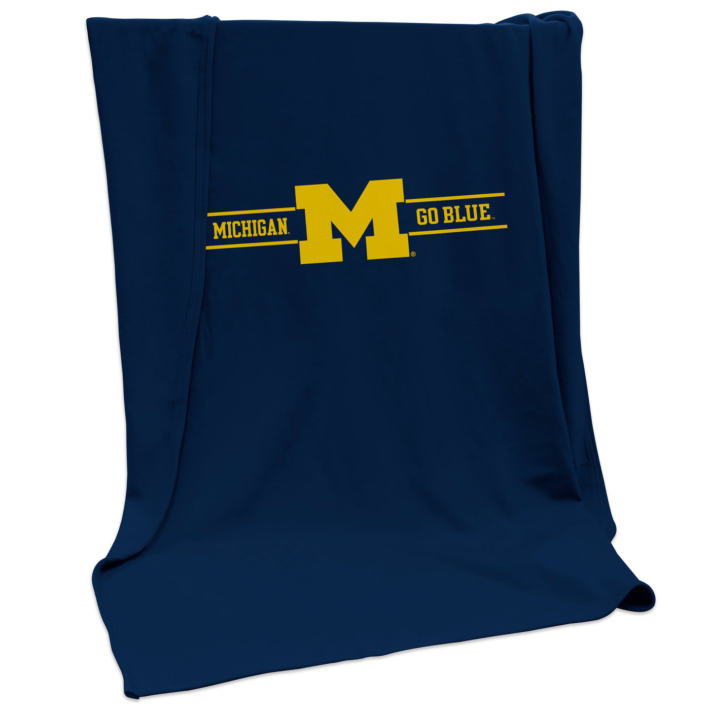 Michigan Campus Colors Sweatshirt Blanket (Screened)