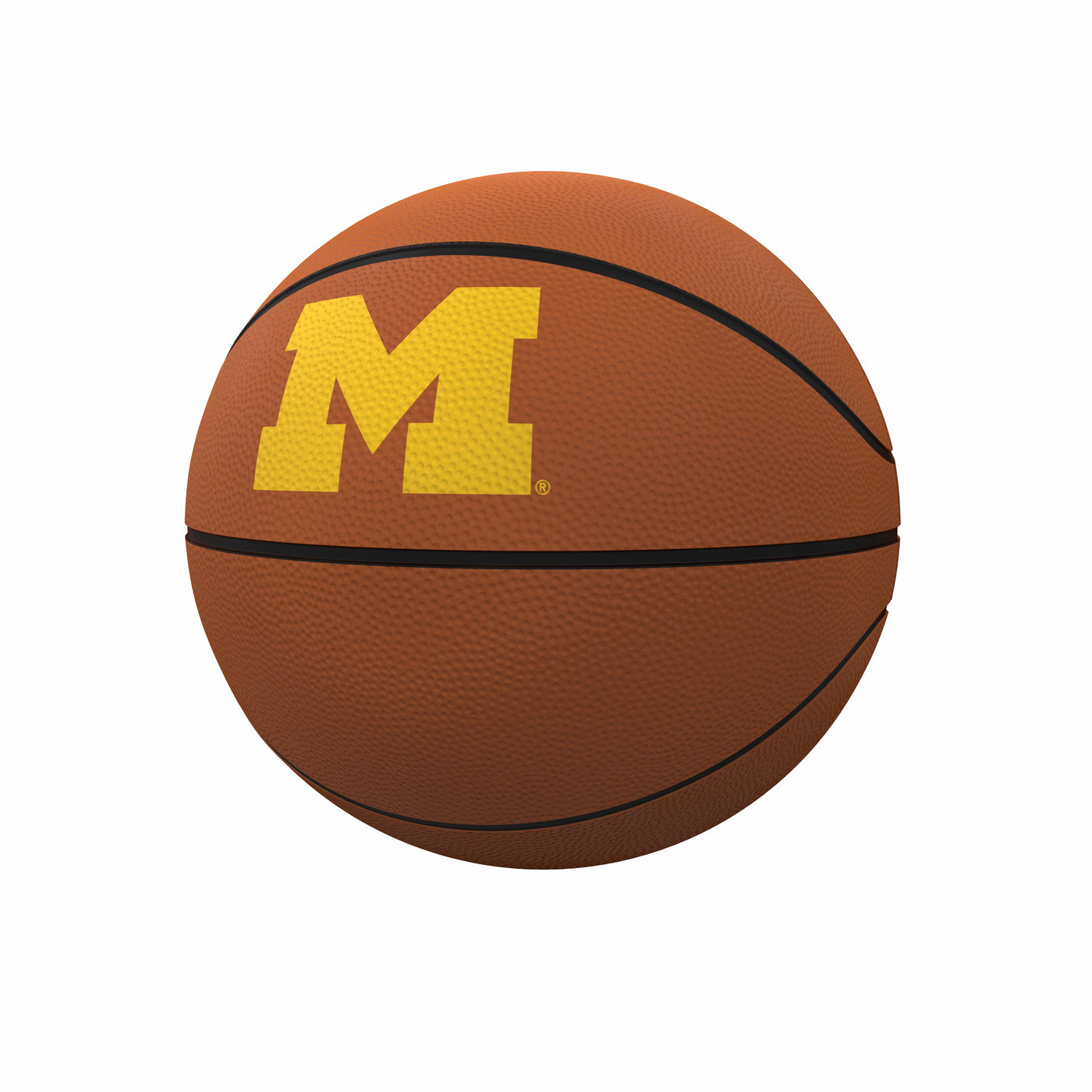 Michigan Brown Full-Size Composite Basketball