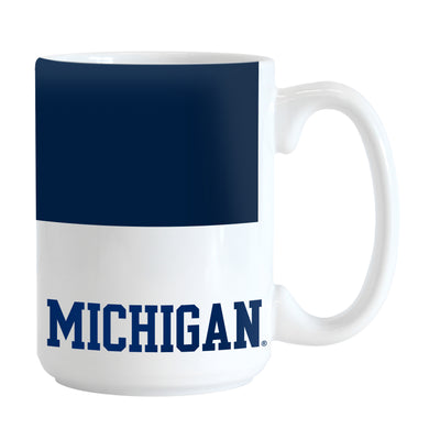 Michigan 15oz Colorblock Sublimated Mug