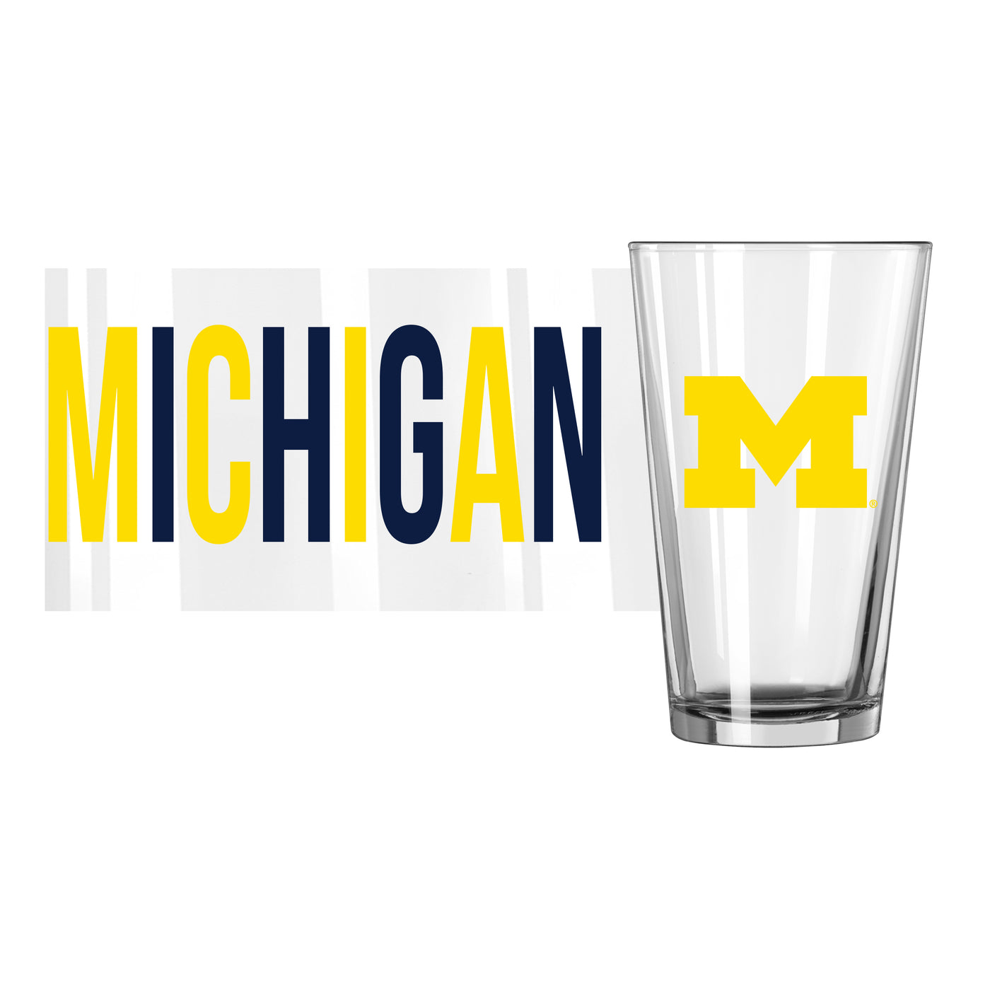 Michigan 16oz Overtime Pint Glass