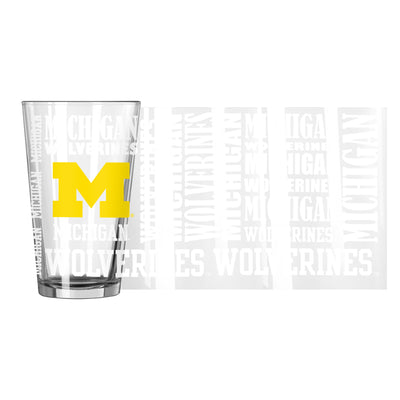 Michigan 16oz Replay Pint Glass