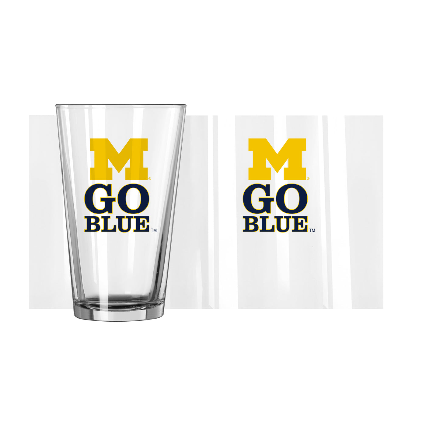 Michigan 16oz Slogan Pint Glass - Logo Brands