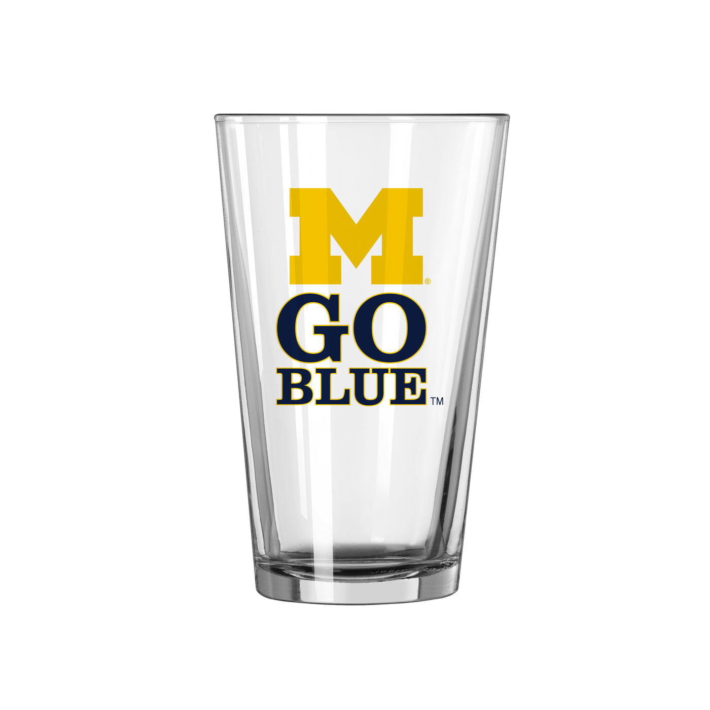 Michigan 16oz Slogan Pint Glass - Logo Brands