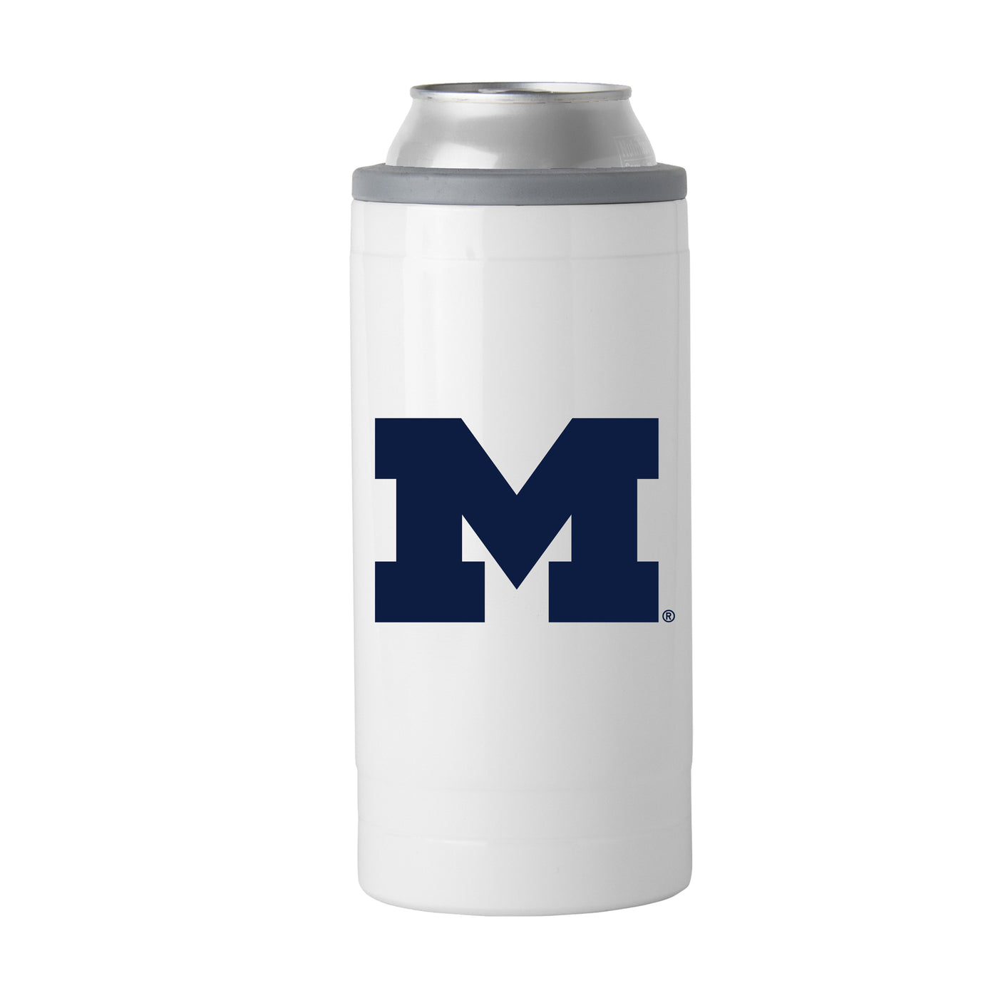 Michigan Letterman 12 oz Slim Can Coolie