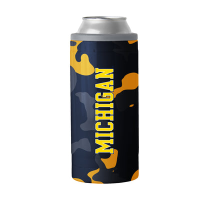 Michigan Camo Swagger 12oz Slim Can Coolie
