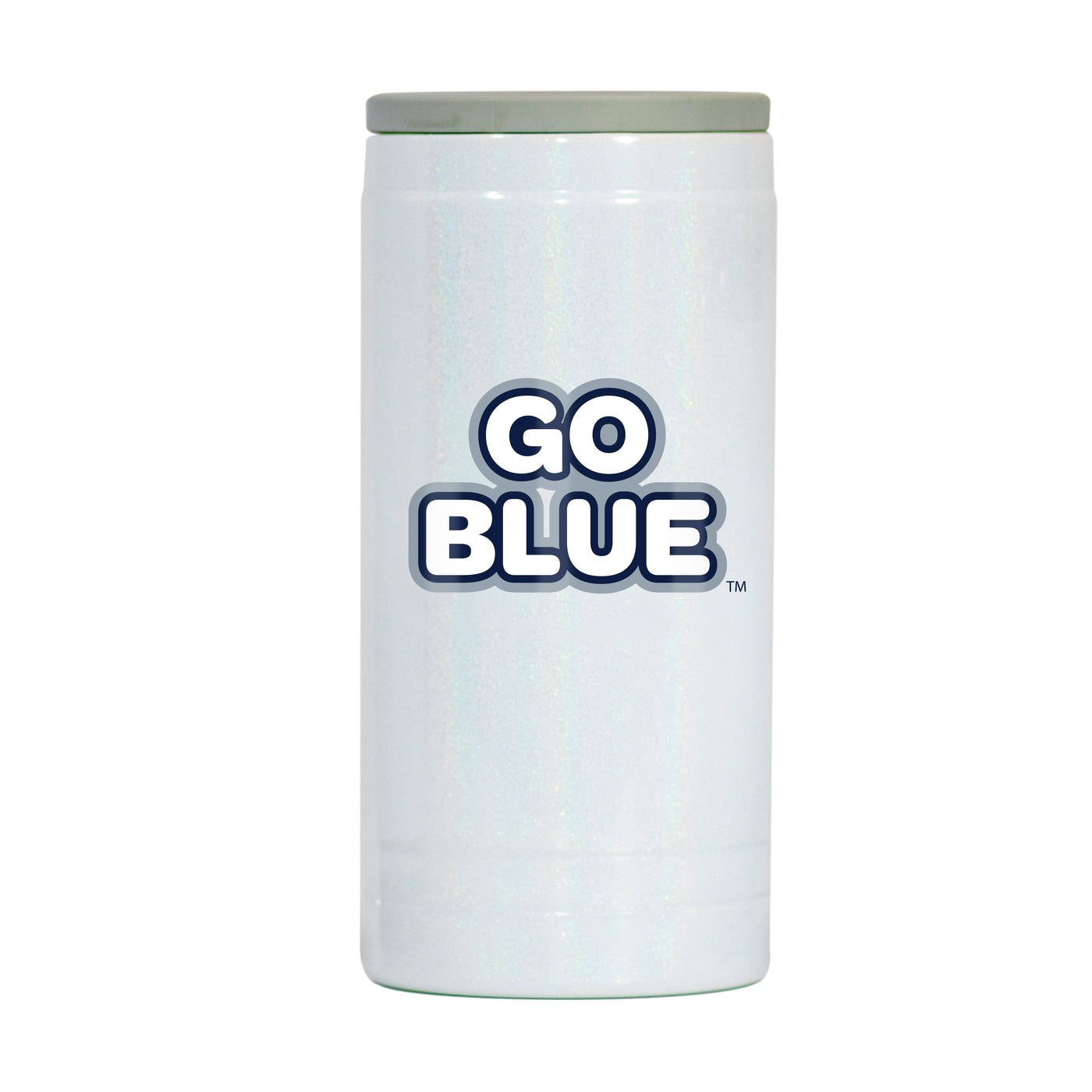Michigan 12oz Bubble Iridescent Slim Coolie - Logo Brands