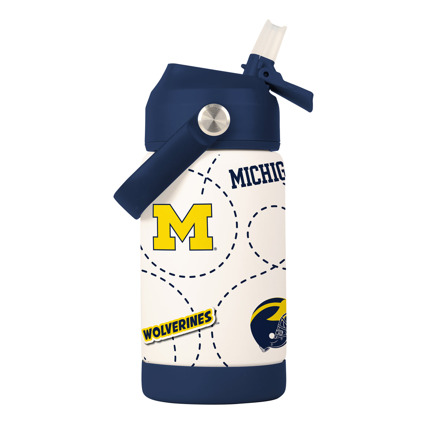 Michigan 12oz Mascot SS Kids Bottle