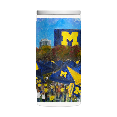 Michigan 12oz Collector Powder Coat Slim Can Coolie