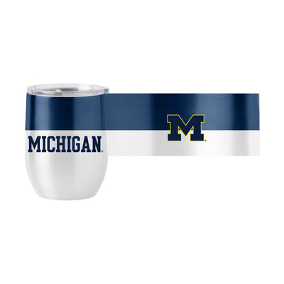 University of Michigan colorblock curved beverage