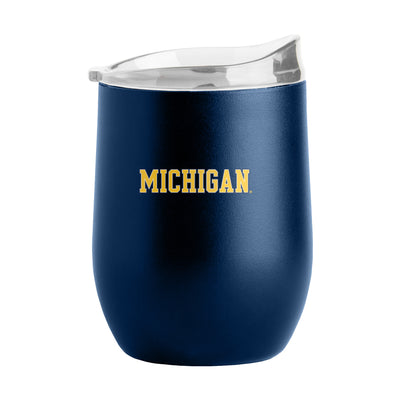 Michigan 16oz Flipside Powder Coat Curved Beverage - Logo Brands