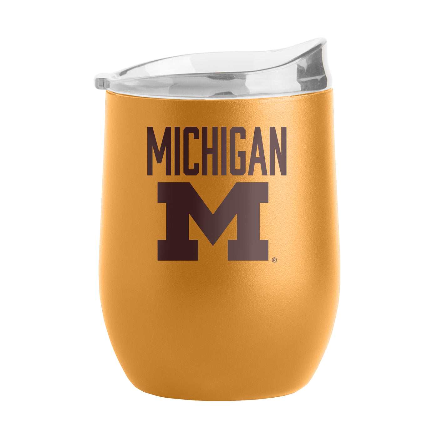 Michigan 16oz Huddle Powder Coat Curved Beverage - Logo Brands