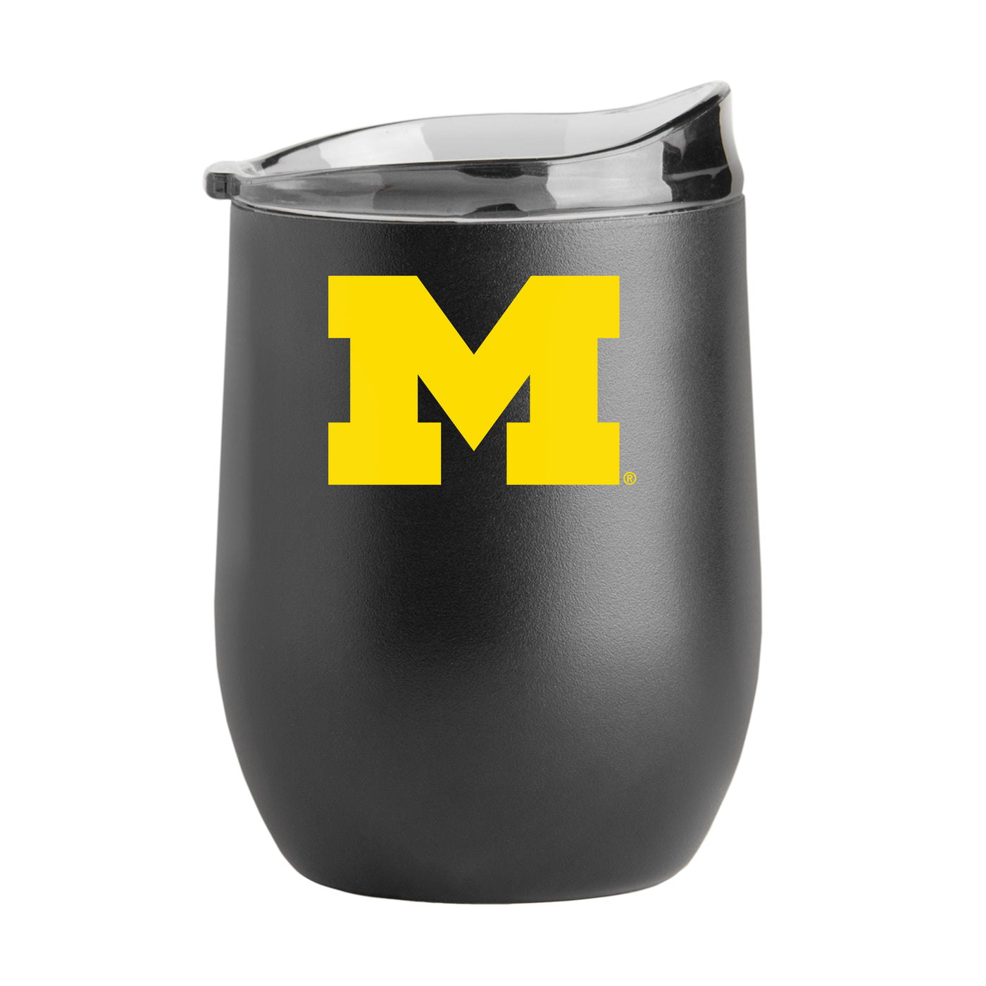 Michigan 16oz Black Powder Coat Curved Beverage