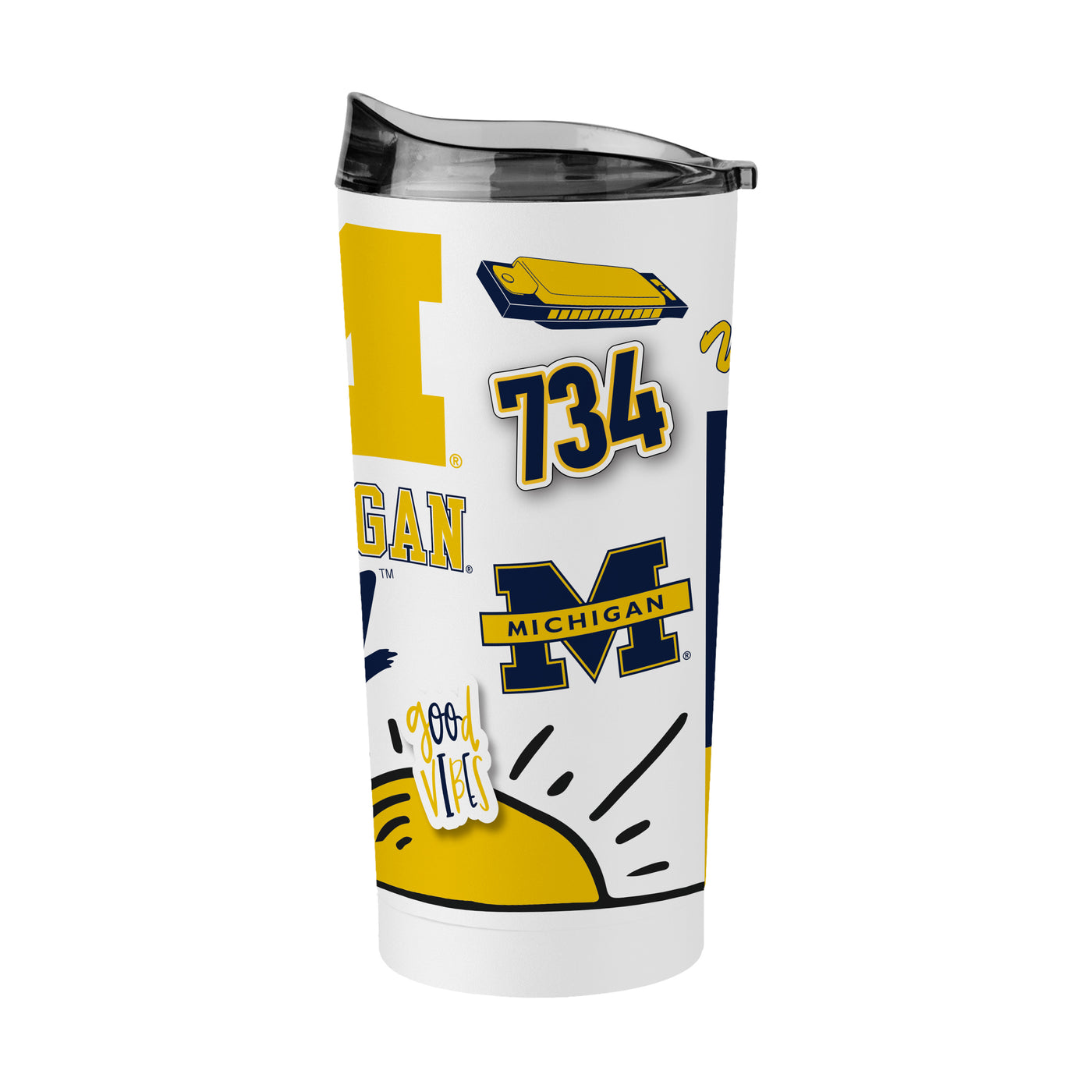 Michigan 20oz Native Powder Coat Tumbler