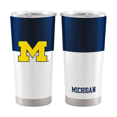 Michigan Colorblock 20oz Stainless Tumbler - Logo Brands