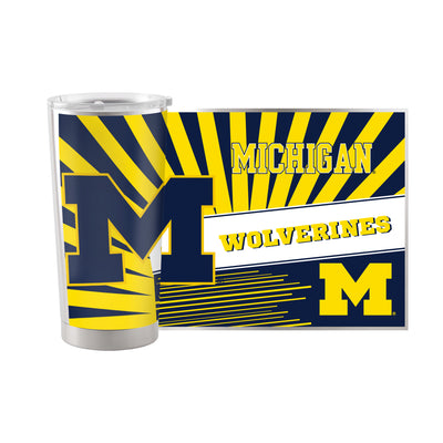 Michigan 20oz Mascot Stainless Steel Tumbler