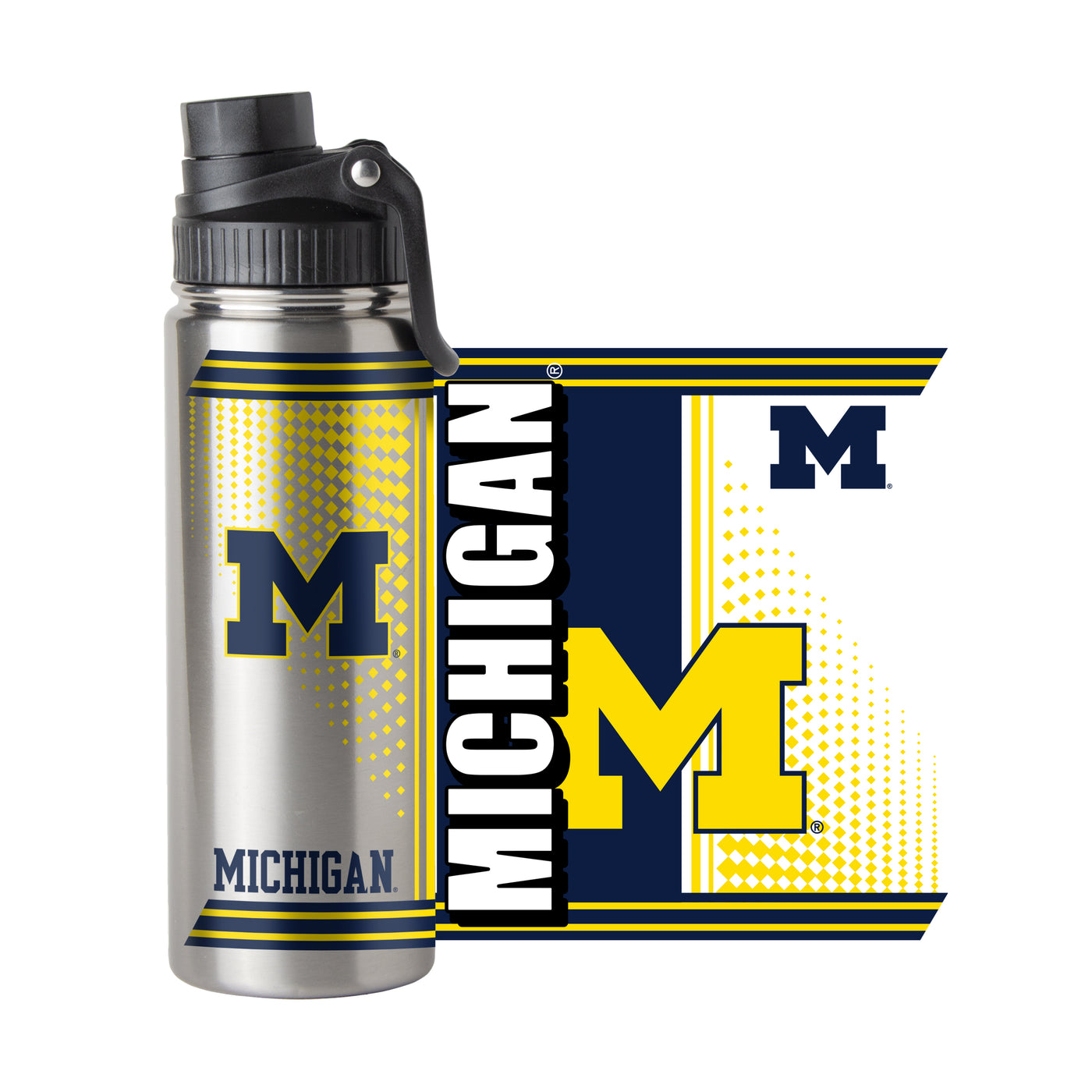 Michigan 21oz Hero Twist Top Water Bottle