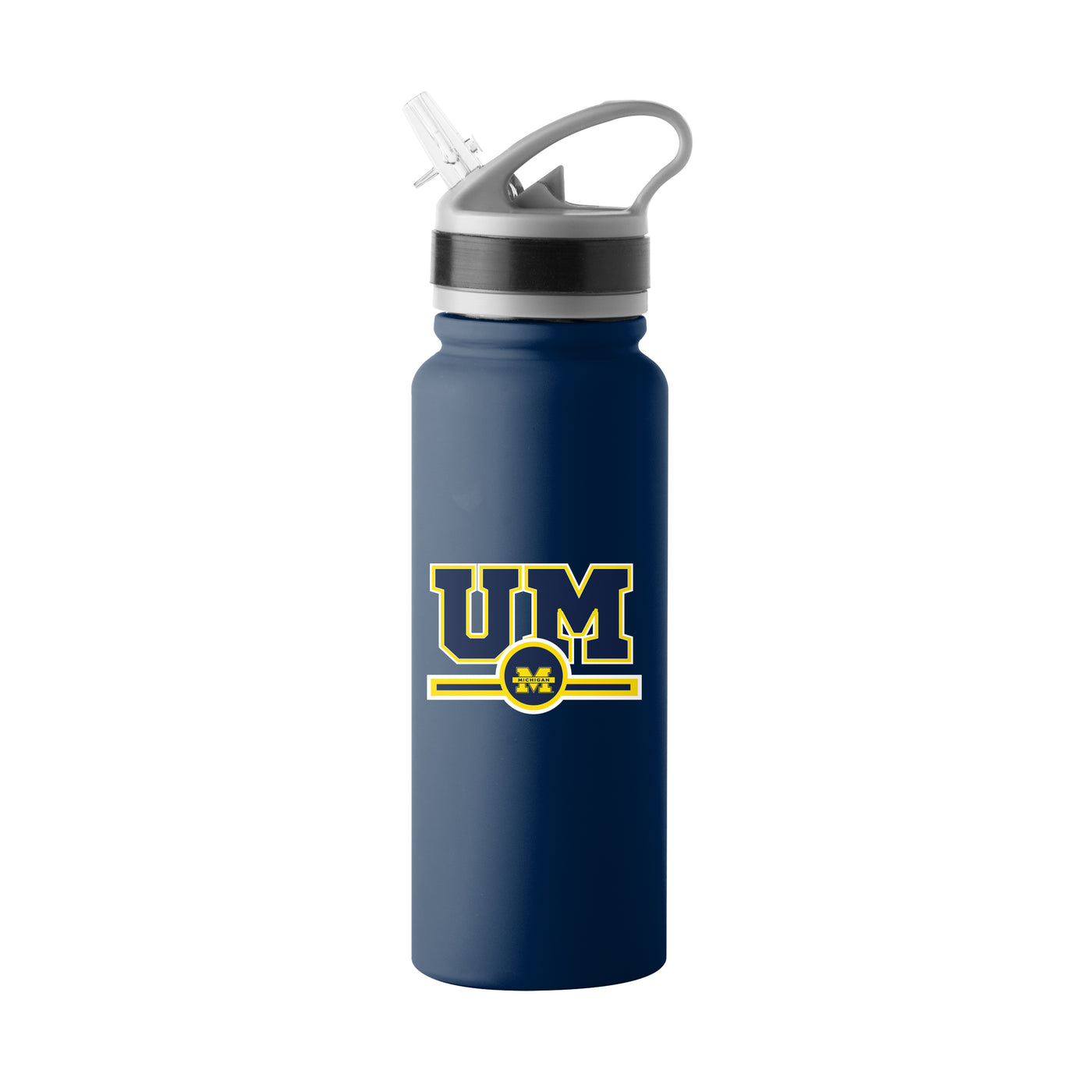 Michigan 25oz Campus Color Letterman Stainless Single Wall Flip Top Bottle