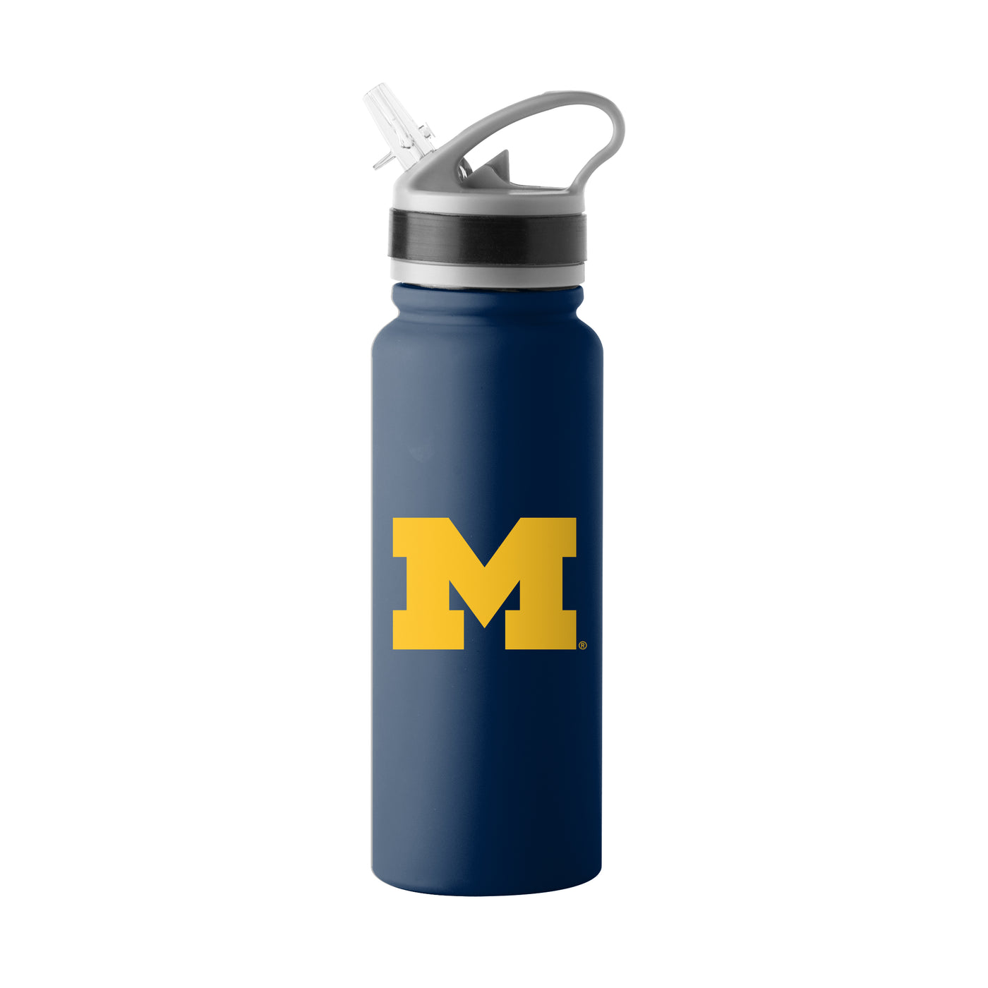 Michigan Logo 25oz Stainless Single Wall Flip Top Bottle