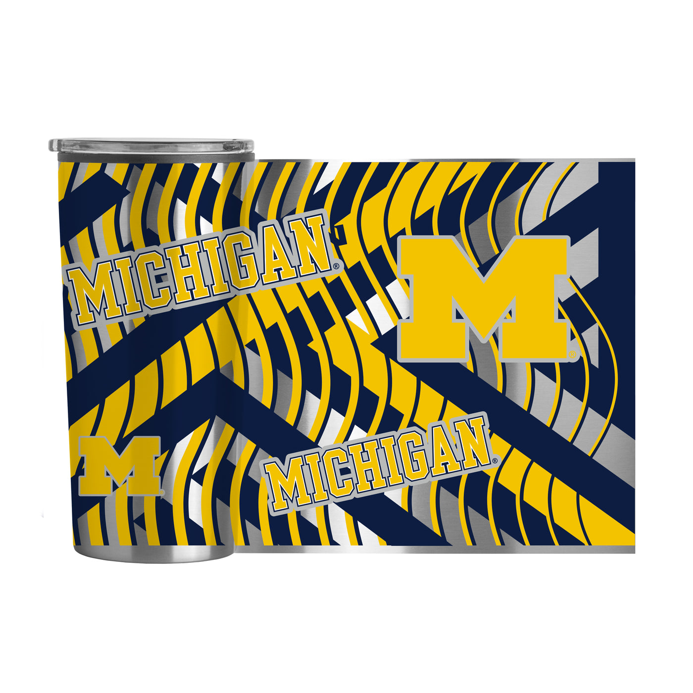 Michigan 20oz Flex Plastic Wall Stainless Tumbler