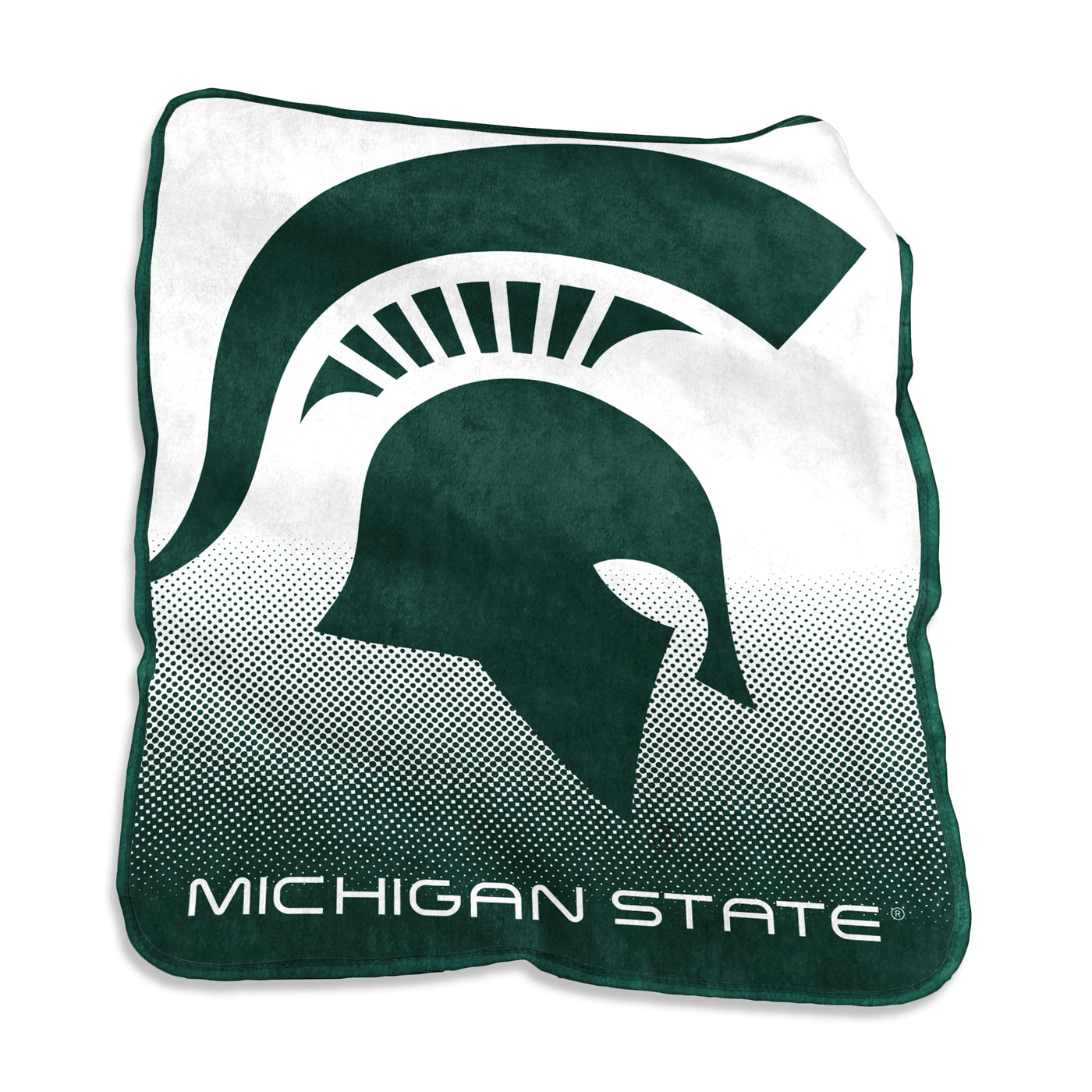 Michigan State Raschel Throw
