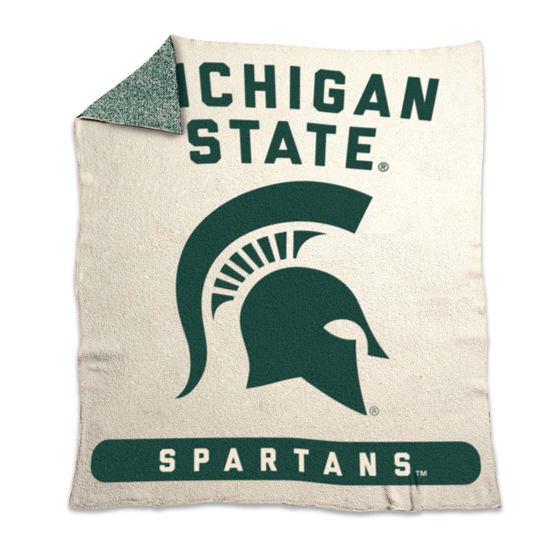 【激レア】Michigan State University ラグ ブランケット Michigan State Prime Luxe Dreams Throw | Logo Brands