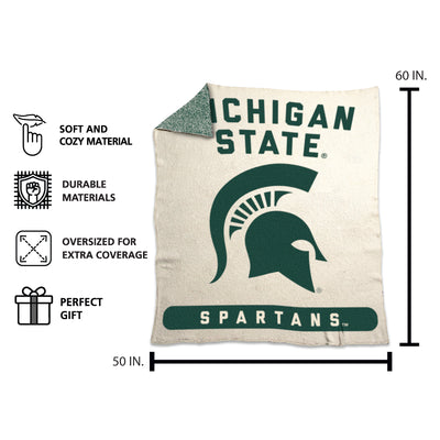 Michigan State Prime Luxe Dreams Throw