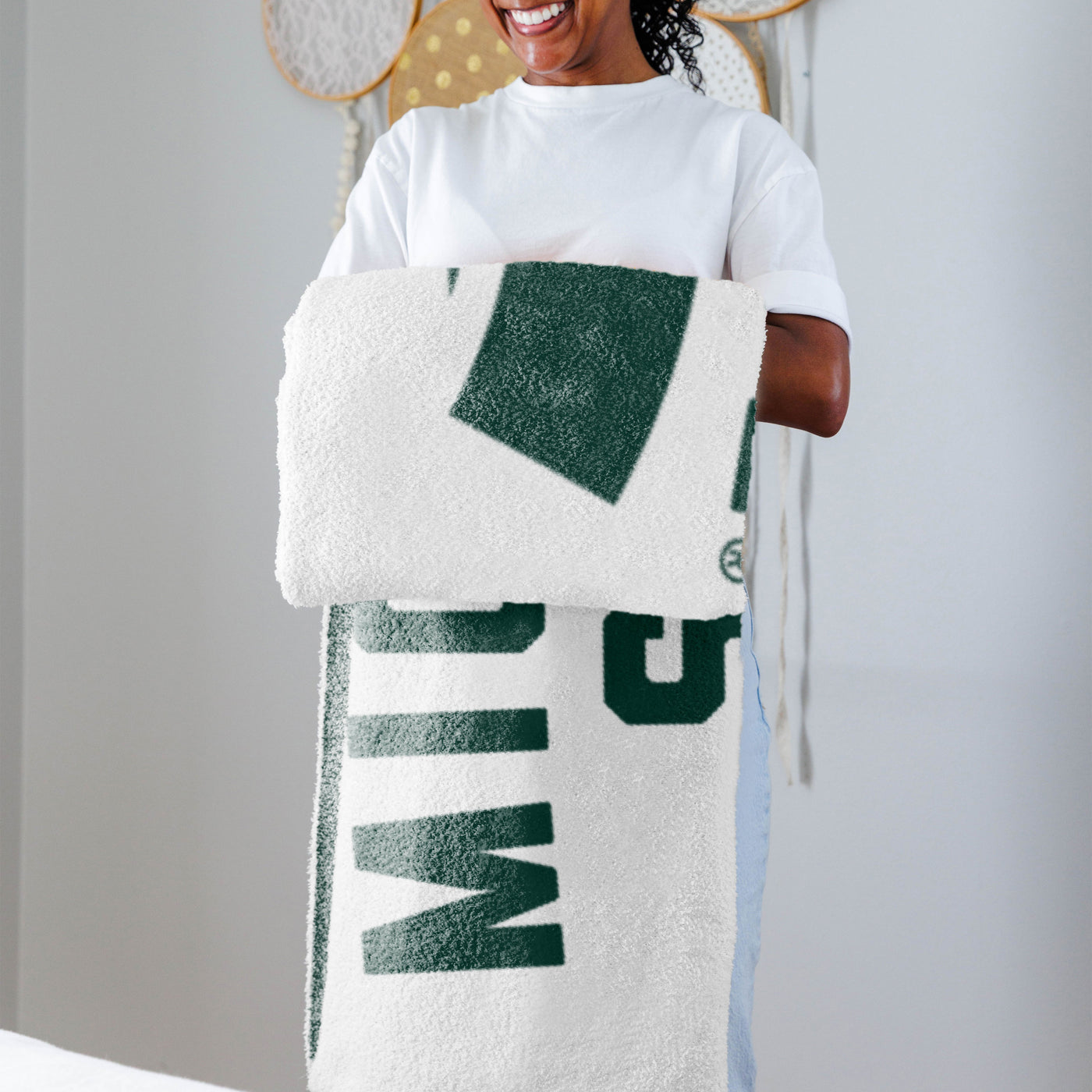 Michigan State Prime Luxe Dreams Throw