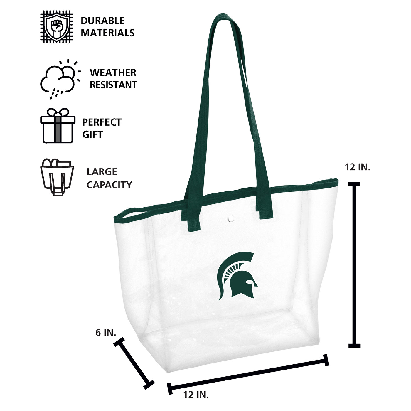 MI State Stadium Clear Bag