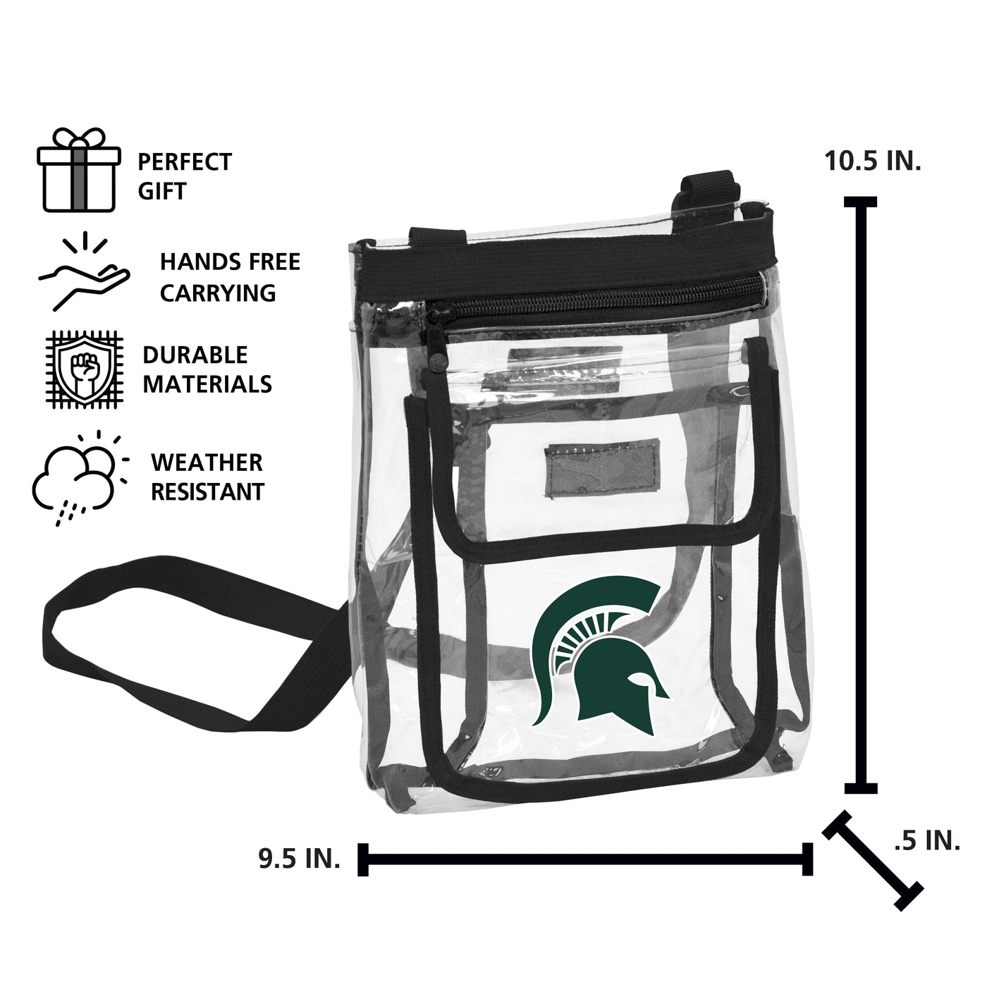 MI State Gameday Clear Crossbody