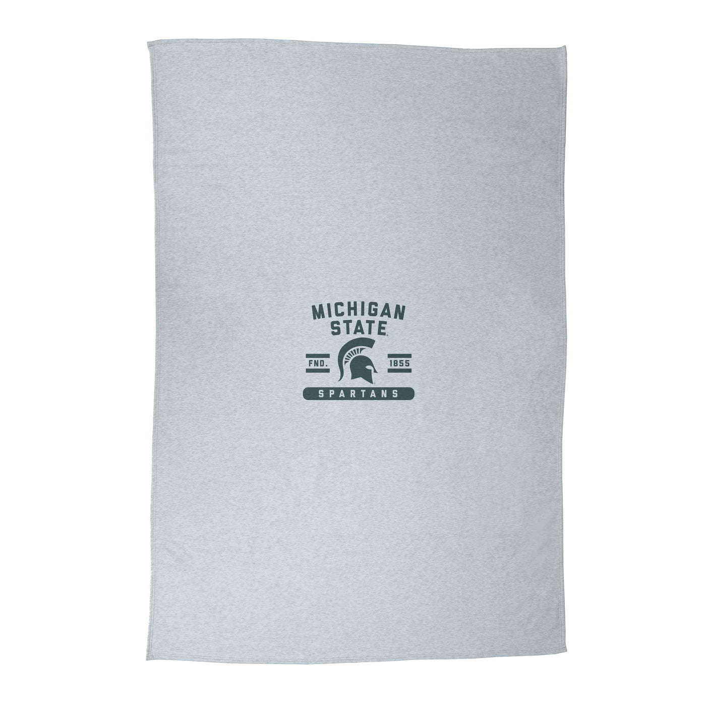 Michigan State Athletic Gray Sublimated Sweatshirt Blanket